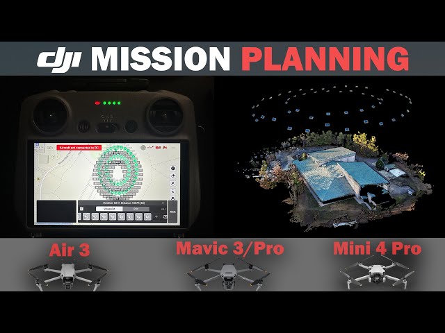 Mission Planning Tutorial for DJI Mavic 3 Pro, Mini 4 Pro, and Air 3 for Photogrammetry / 3D mapping