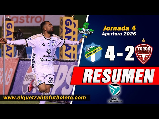 CREMAS VICTORY/ Comunicaciones 4 vs Malacateco 2 Matchday 4 Apertura 2026 LIGA NACIONAL