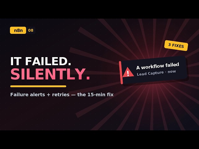 n8n Error Handling: Stop Your Workflows Failing Silently