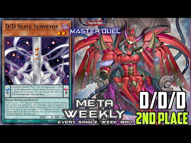 D/D/D 2ND PLACE FINISH!! META WEEKLY 226 [Yu-Gi-Oh! Master Duel]