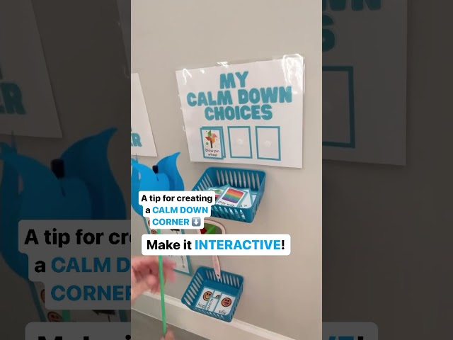 A tip for creating a Calm Down Corner for your autistic child - make it INTERACTIVE!!