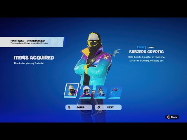 Fortnite C5S1 "SUBZERO CRYPTIC"
