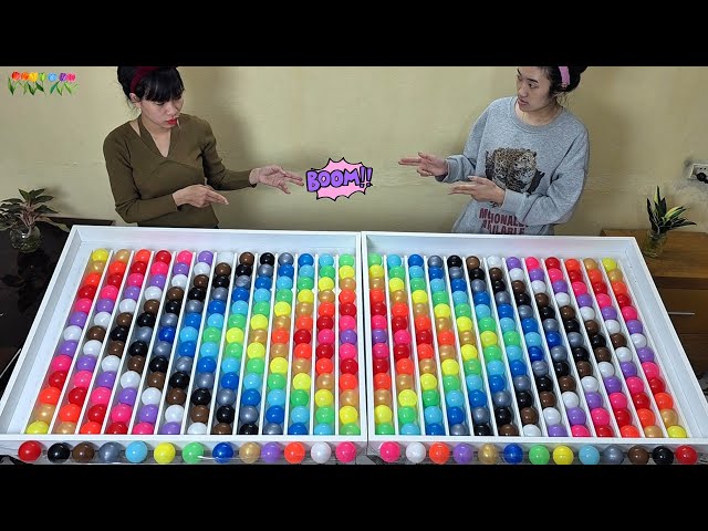 🔵 🎯 Color Ball Sorting Game | Two Players Face-Off