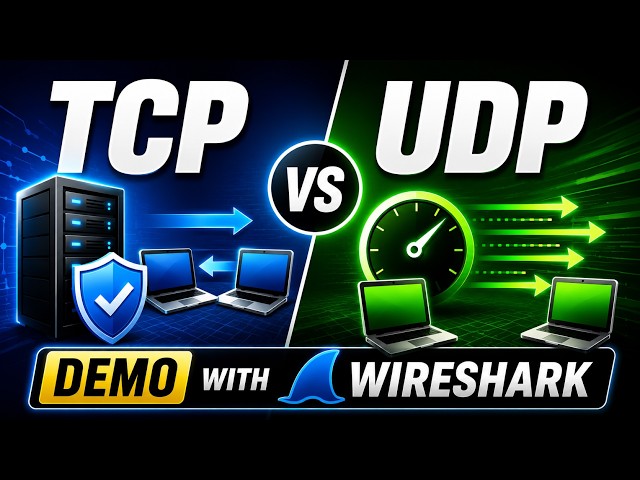 TCP vs UDP | Wireshark Demo  | TCP/IP Model