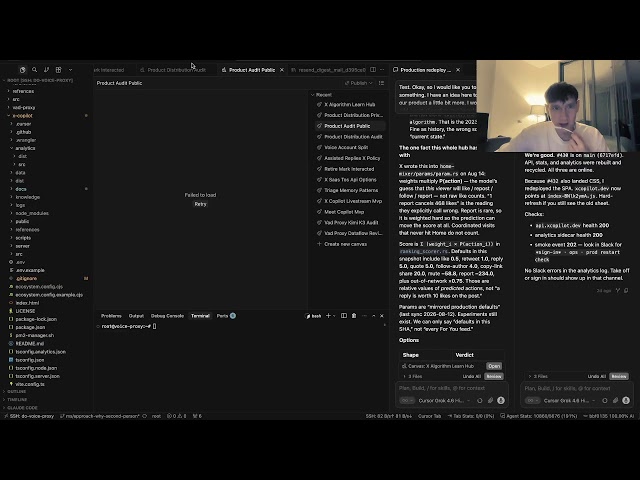 Building an AI X-Copilot from Scratch with Cursor Grok 4.6 & Mergestorm (Day 26)