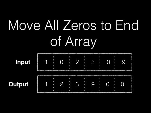 Move All Zeros to End of Array : Algorithm & Code Examples