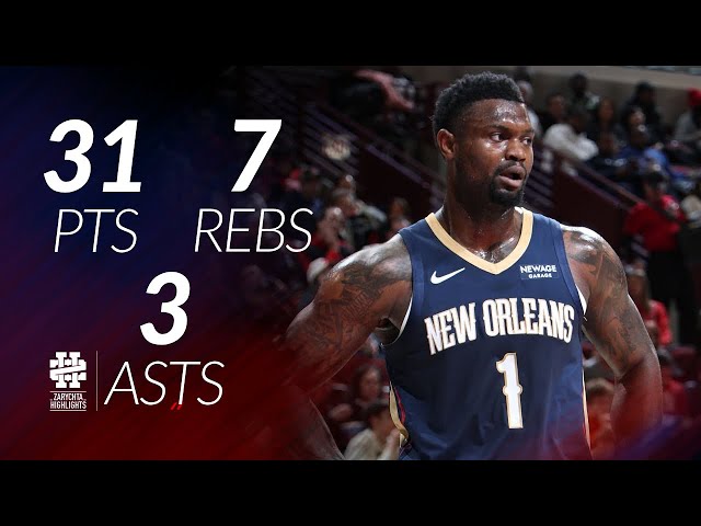 Zion Williamson 31 pts 7 rebs 3 asts vs Bulls 25/26 season