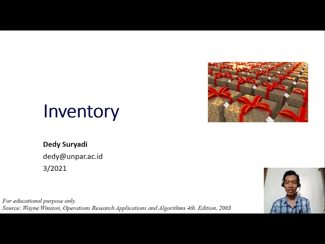 Week2.1 Inventory Problem (Dynamic Programming)