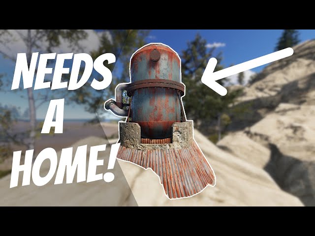 RUST - The SMALLEST Refinery Base Possible - Rust Base Building