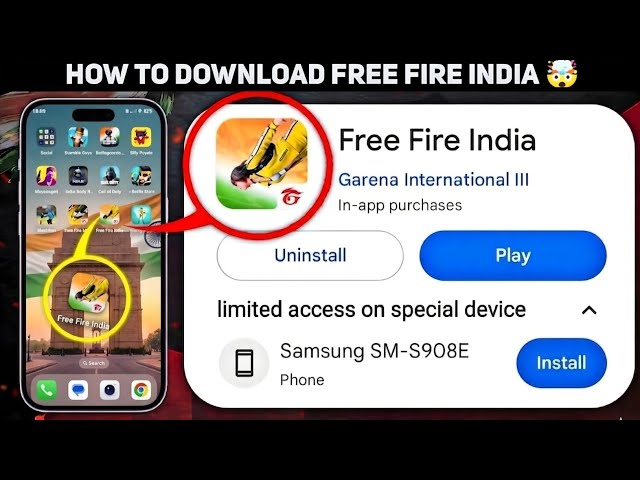 Download FREE FIRE INDIA Now 😱