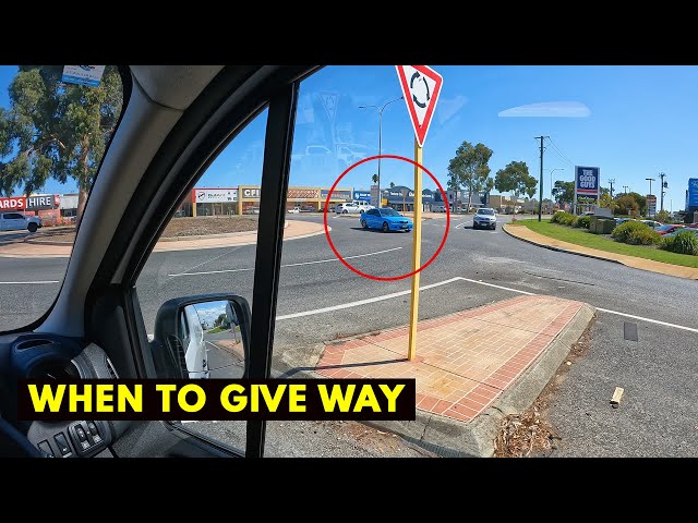 When to Give Way (Roundabouts Australia)