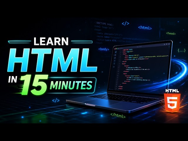 🚀No Experience Needed – Learn HTML Step by Step