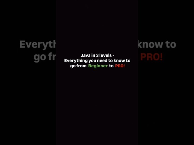 Best #java roadmap you'll find to go from beginner to pro