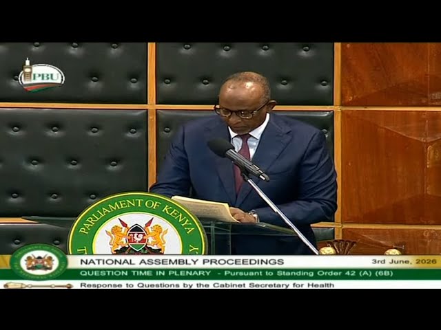 Health CS Aden Duale Faces MPs in Parliament