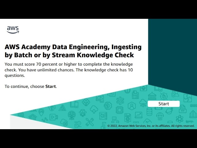 Trần Anh Huy | Knowledge Check Module 7: Ingesting by Batch or by Stream | AWS Data Engineeing