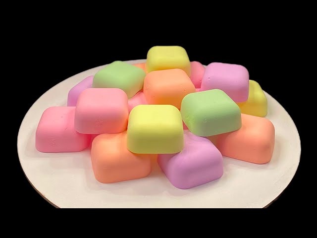 ASMR Baking Soda - Crunching sounds ~ bright colors 🍭 