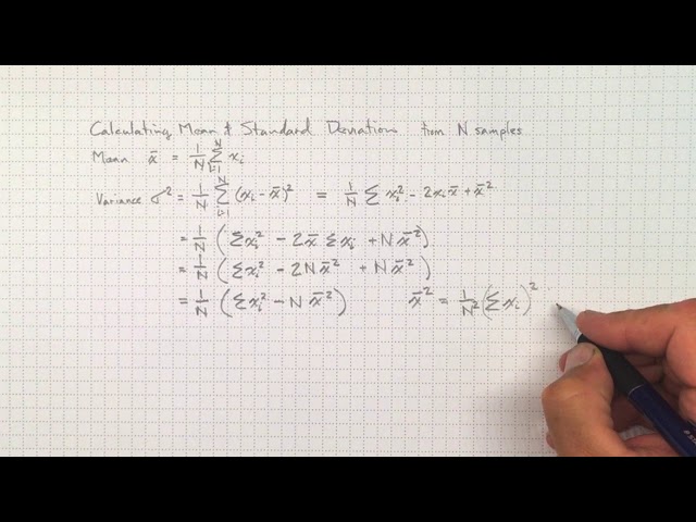 Calculating Mean and Standard Deviation