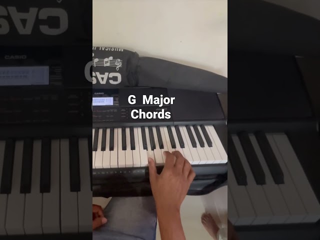 How to Play G Major Chords on Piano and Keyboard #gmajor #gmajorchords #gmajorlession