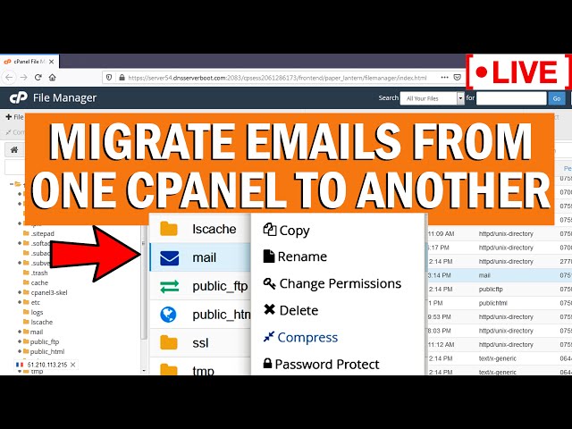 [🔴LIVE] How to migrate all emails from one cPanel to another?
