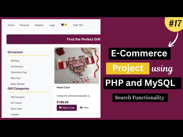 E-Commerce Website Project Using PHP & MySQL | Admin & User Panel | Search Functionality -17