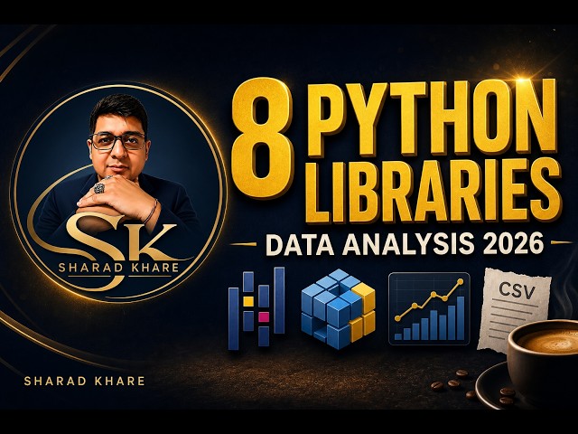 Top Python Libraries for Data Analysis (Pandas, NumPy, Seaborn) 2026 | Sharad Khare