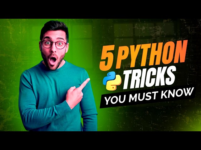 5 Python Tricks Every Beginner Must Know 🚀 | Python Tips & Tricks for Beginners