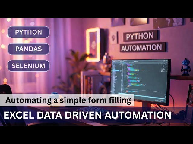 Automate Web Form Filling Using Python & Selenium | Excel Data Driven Automation