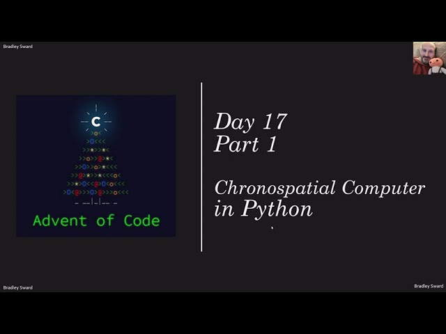 Advent of Code 2024 - Day 17 - Part 1 - Chronospatial Computer in Python