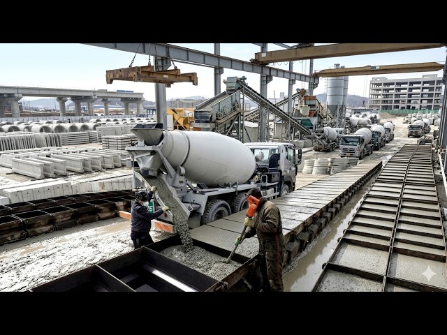 These Massive Factories Mass-Produce Thousands of Tons of Construction Concrete
