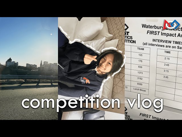 FRC COMPETITION VLOG | reefscape, robotics, waterbury