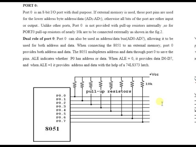 8051 Theory 20 - Port 0