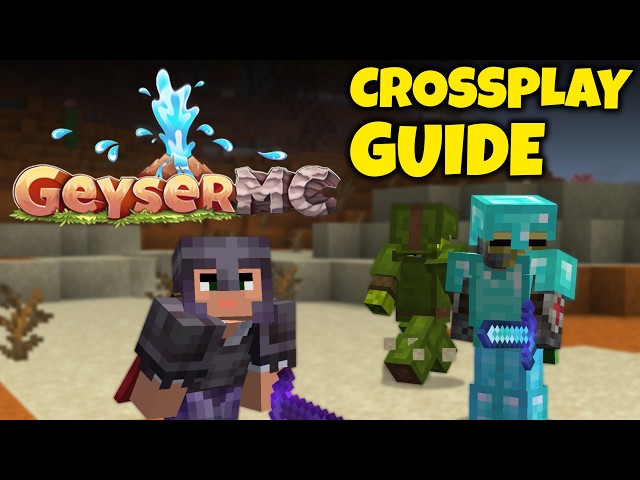How To Crossplay Minecraft Java & Bedrock (GeyserMC Guide)