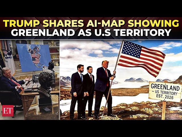 Greenland and Canada now US territories? Trump’s map and flag images stun America’s allies