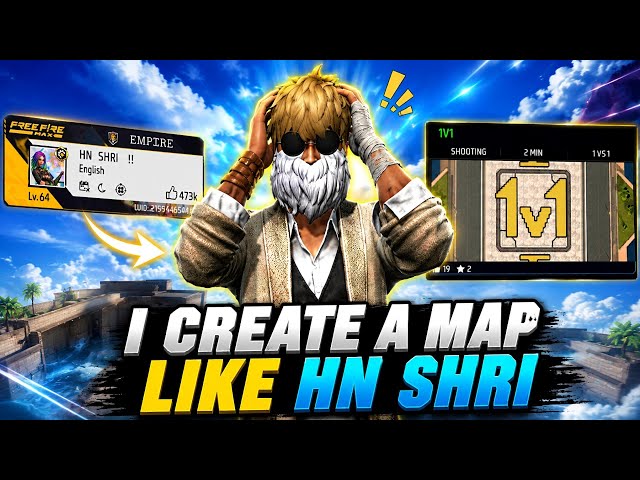 How I Created a Map Like HN SHRI 😳👀 | 99% Same Craftland Map 🔥 | Free Fire MAX