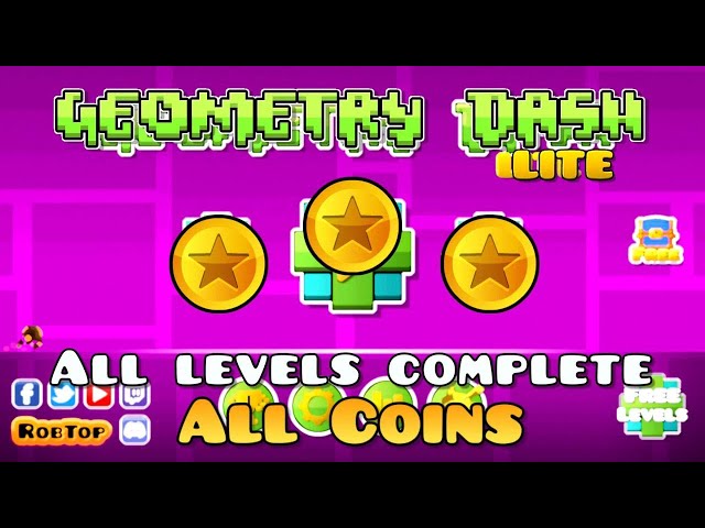 Geometry Dash Lite - All Levels (All Coins)