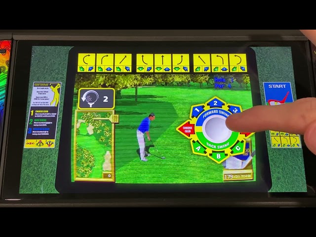Golden Tee Arcade Classics Nintendo Switch Touchscreen gameplay 