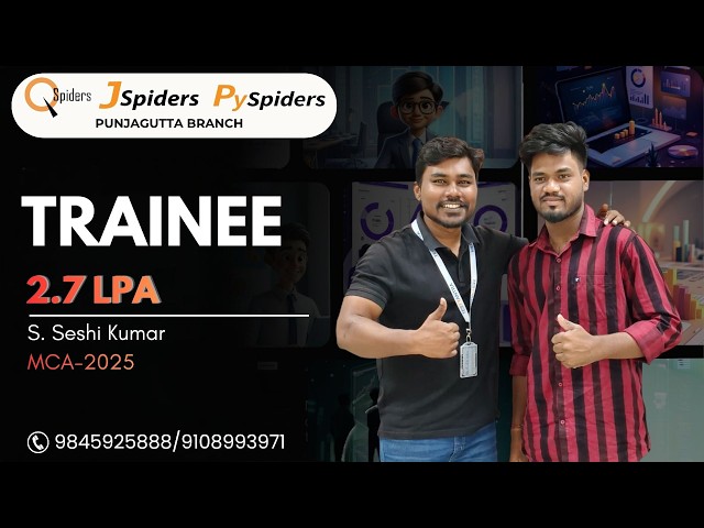 My Placement Journey at Jspiders | Hyderabad Punjagutta