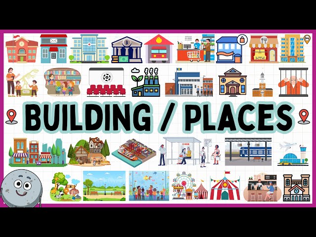 67 Building (or Places) Name for Kids - Learn Building (or Places) for Children