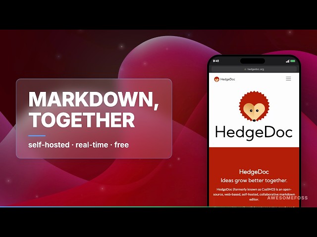 HedgeDoc: 11 Years of Collaborative Markdown, Free