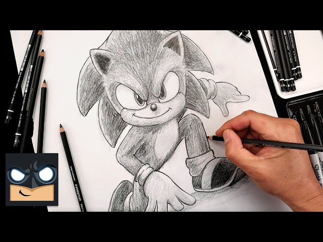 How To Draw Sonic the Hedgehog | Step by Step Sketch Tutorial