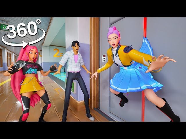 360° VR K-Pop Demon Hunter Rumi Trapped in a Lift 😱 | 8K
