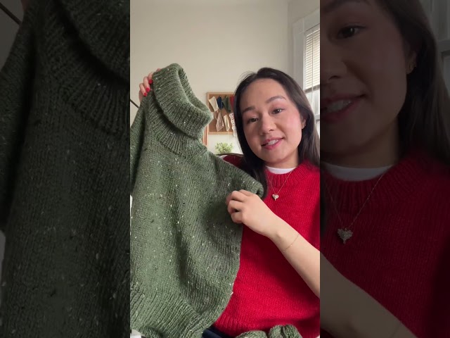 Love a chunky knit sweater! #knitting #winterspullover #knittingpatterns