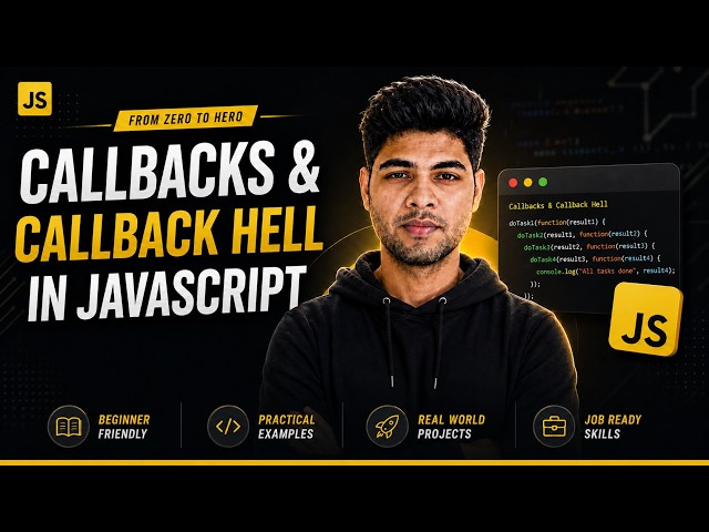 Callbacks & Callback Hell in JavaScript | JavaScript Tutorial #27