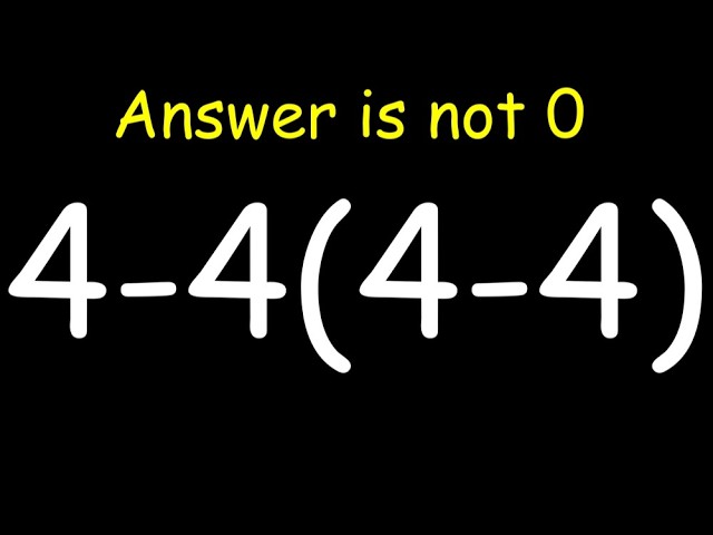 Most People Get This Math Question Wrong!