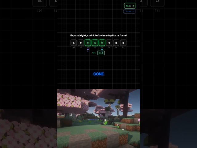 LeetCode 3: Longest Substring in 30 Seconds 🔥
