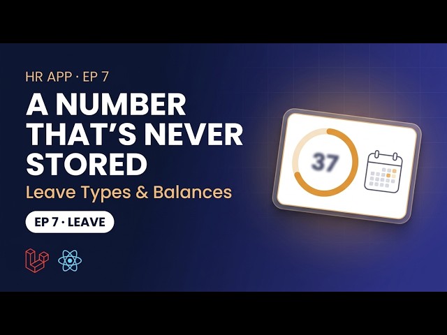 Build an HR App with Laravel 13 + React | Ep 7: Leave Types & Balances