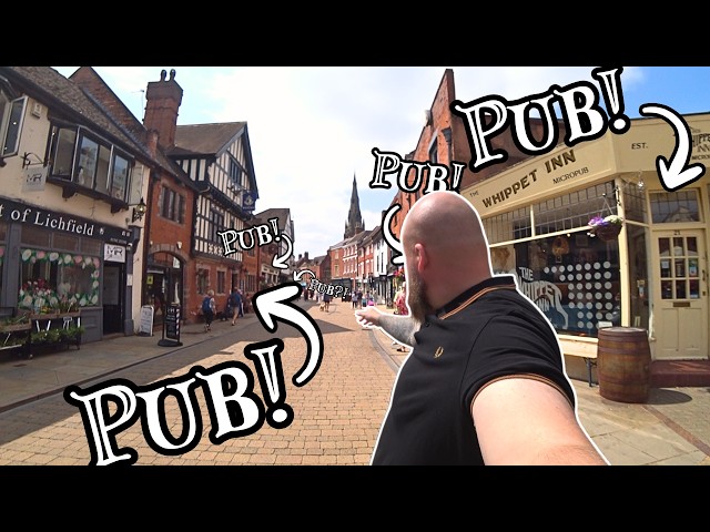 ¡Esta pequeña ciudad tiene una cantidad LOCA de bares! - Tour de bares en Lichfield