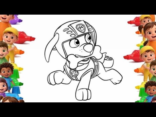 Easy Paw Patrol Drawing | Cartoon Art Tutorial