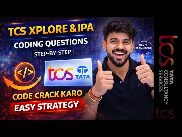 TCS Xplore & IPA Coding Questions | Code Crack Strategy (Step-by-Step) 🔥