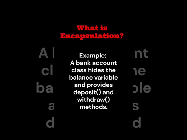 What is Encapsulation in Java? 🔒🔥 | OOPs Interview Question | Java Shorts 🚀